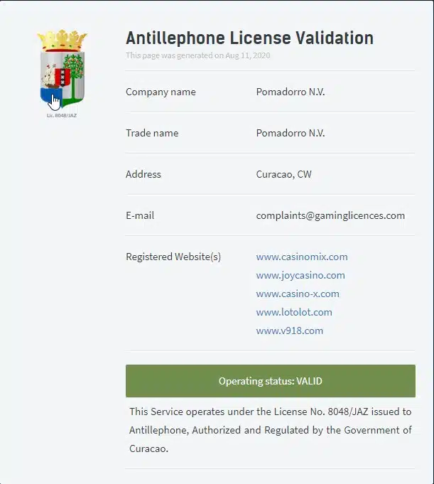 joycasino_license