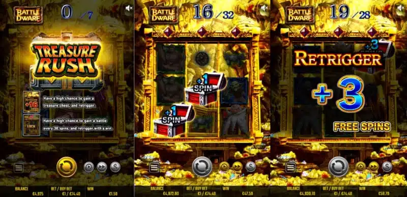Battle Dwarf Treasure Rush 。