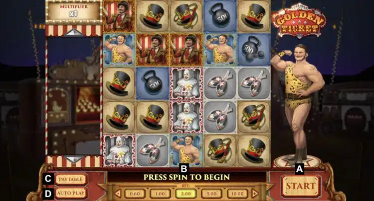 Golden Ticketスロット ゲーム
