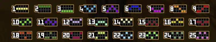 MEGA MOOLAHスロット ペイライン