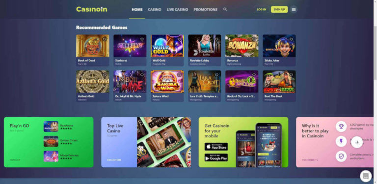 Casinoin Casino Review – Abundant Bonuses, Games & More