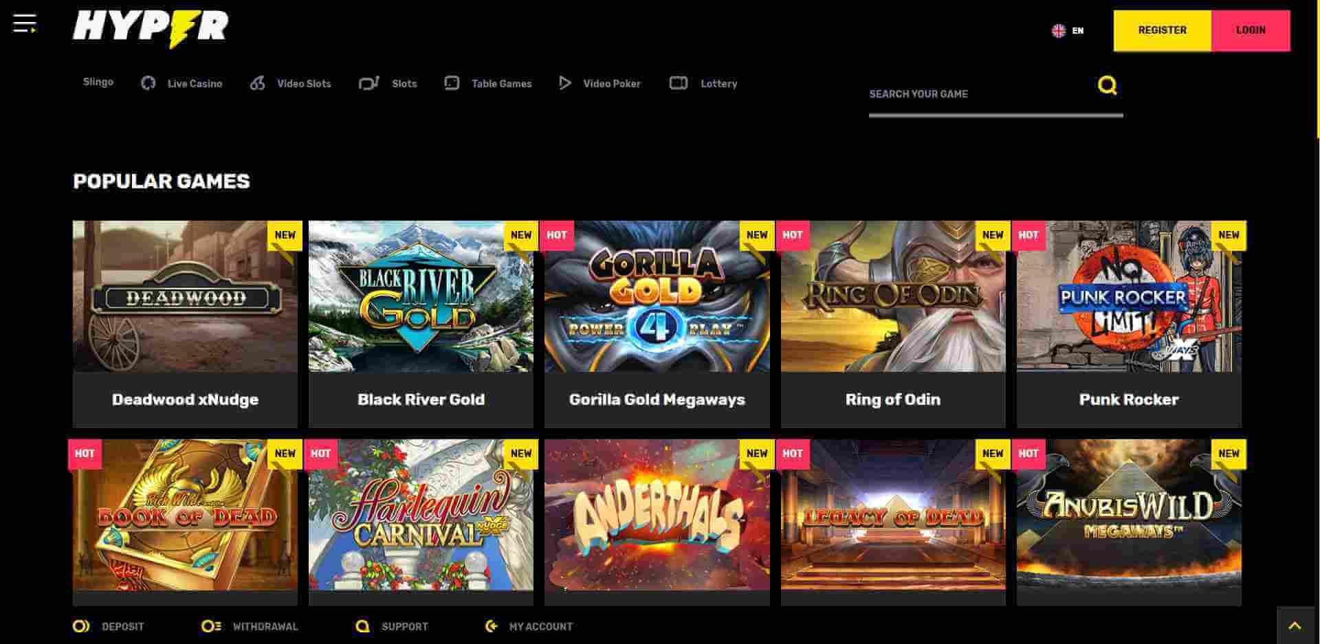 Hyper Casino Review: Where Gaming Greatness is Achieved 1 Hyper Casino Games Review