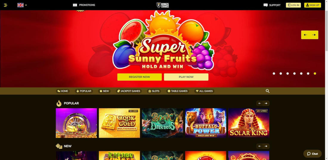 Kings Chance Casino Games Review