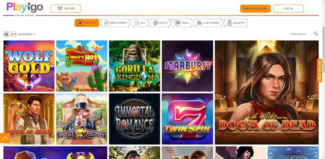 Playigo Casino Review 1 Playigo Casino Games Review