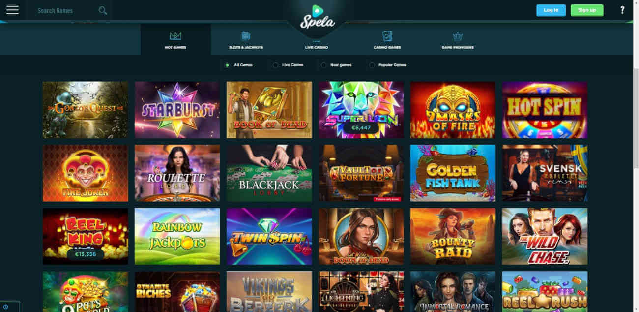 Spela Casino Review – Top Bonuses, Games, Payments & More