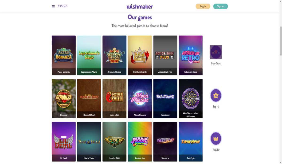 Wishmaker Casino Review 1 Wishmaker Casino Games Review