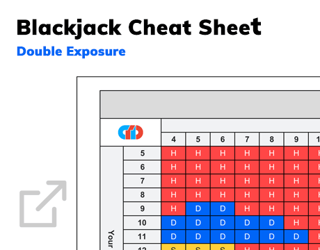 double exposure blackjack strategy chart