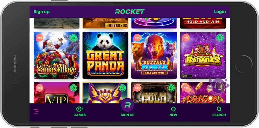 rocket casino mobile review