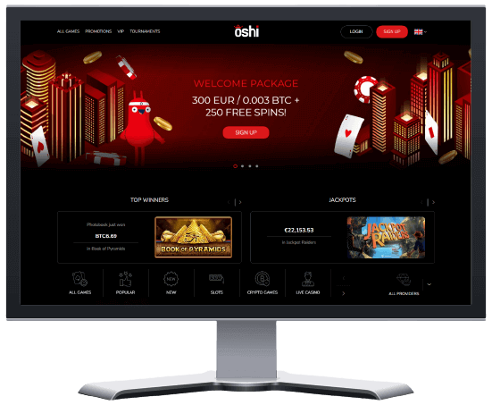 oshi casino desktop view 1