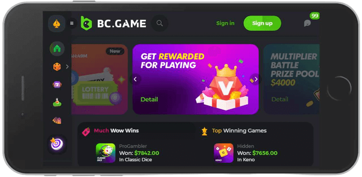 BC.Game Casino Review by CasinoTop10 2 bc.game mobile view 1