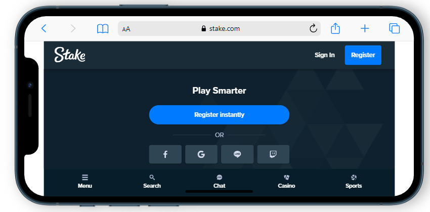 Stake.com Review by CasinoTop10 3 Stake.com Mobile