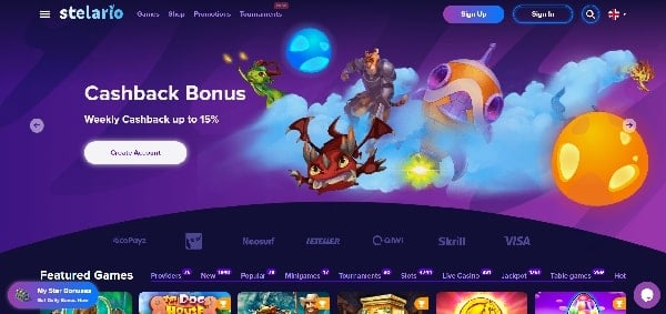 Stelario Casino Review by CasinoTop10 1 stelario-casino-1