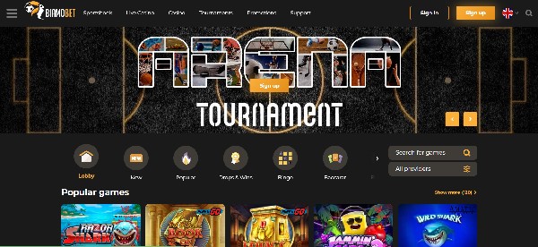 BiamoBet Casino Review by CasinoTop10 1 BiamoBet Casino Desktop UX