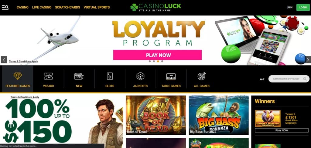 Casino Luck Review 1 Casino Luck Desktop