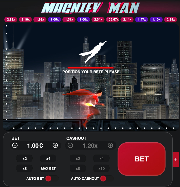 fugaso magnify man crash game gameplay 1