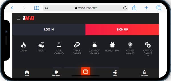 1red casino mobile review