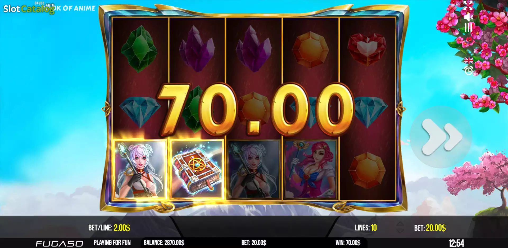 Book of Anime  Slot logo