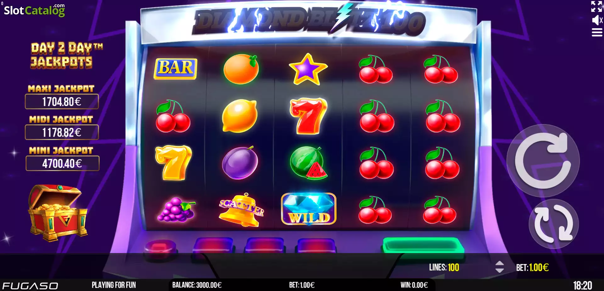 Diamond  Blitz 100 Slot logo
