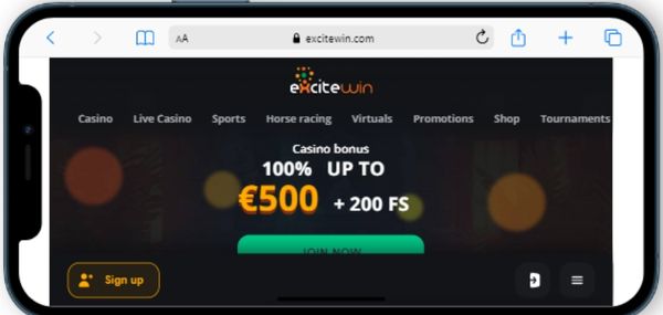 ExciteWin mobile casino review