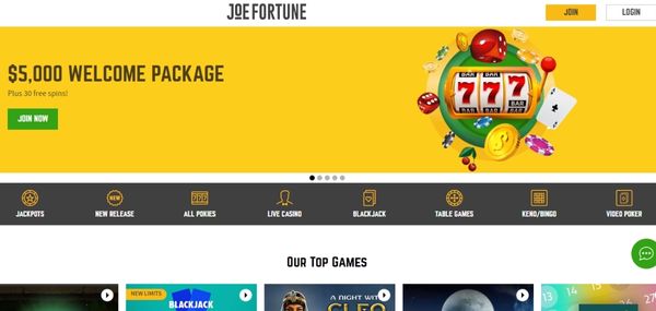 joe fortune casino review