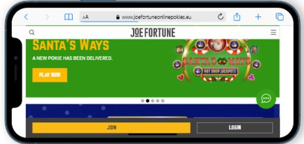 joe fortune mobile casino review