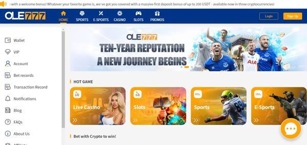ole7 casino review