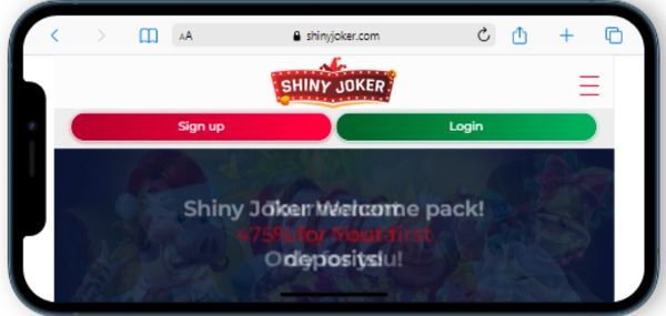 shiny joker mobile casino review