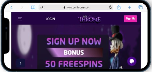 betthrone mobile casino review