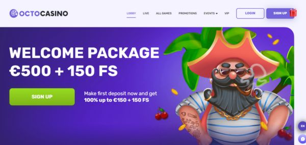 octo casino review desktop