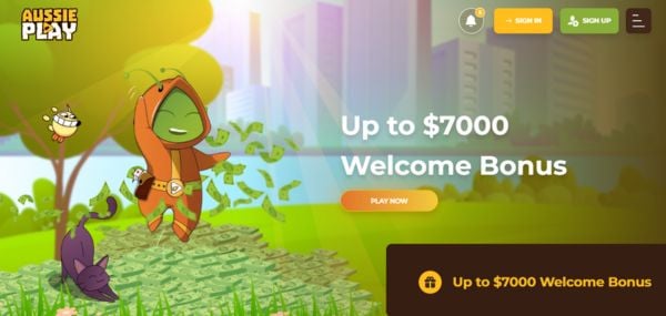 aussie play casino review desktop