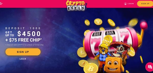 crypto reels casino review desktop