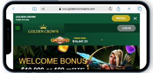 golden crown mobile casino review